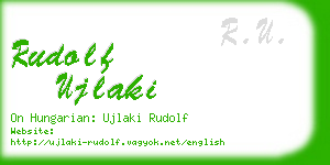 rudolf ujlaki business card